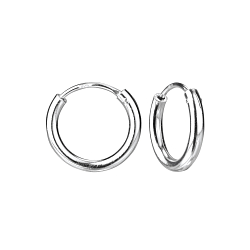 Wholesale 14mm Silver Thick Hoop Earrings