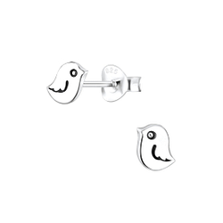 Wholesale Silver Bird  Stud Earring