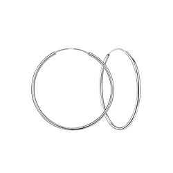 Wholesale 45mm Silver Hoop Earrings
