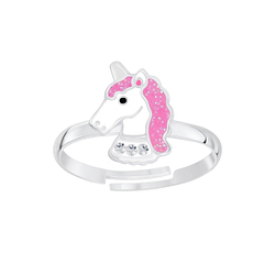 Wholesale Silver Unicorn Adjustable Ring