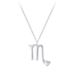 Wholesale Silver Scorpio Zodiac Sign Necklace