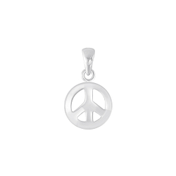 Wholesale Silver Peace Symbol Pendant