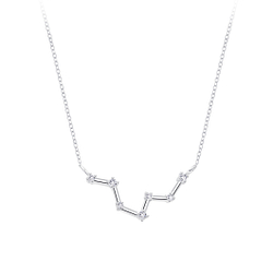 Wholesale Silver Pisces Constellation Necklace