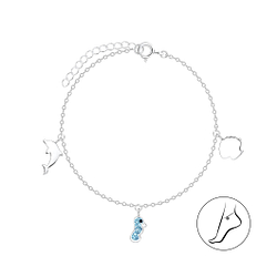 Wholesale Silver Sea Life Anklet