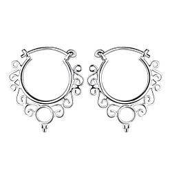 Wholesale 15mm Silver Bali Hoop Earrings