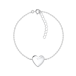 Wholesale Silver Heart Bracelet