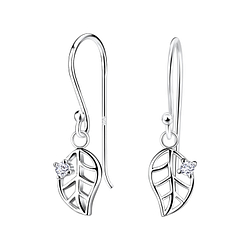 Wholesale Silver Leaf Earrings