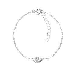 Wholesale Silver Leaf Bracelet