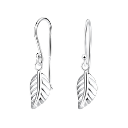 Wholesale Silver Leaf Earrings