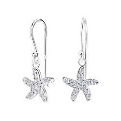 Wholesale Silver Starfish Earrings