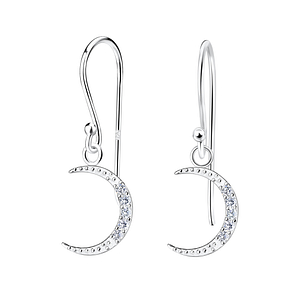 Wholesale Silver Moon Earrings
