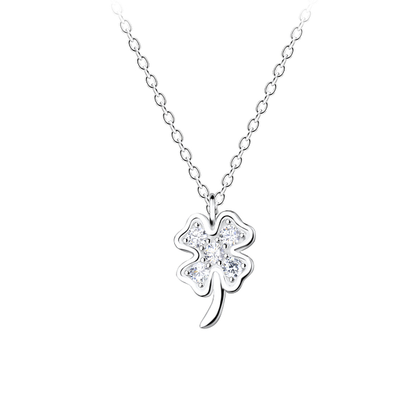 Wholesale Silver Clover Necklace