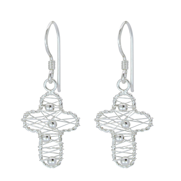 Wholesale Silver Cross Earrings