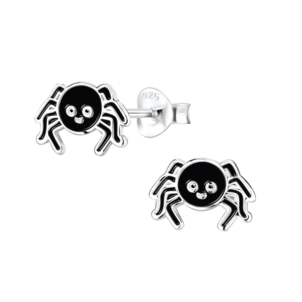 Wholesale Silver Spider Stud Earrings