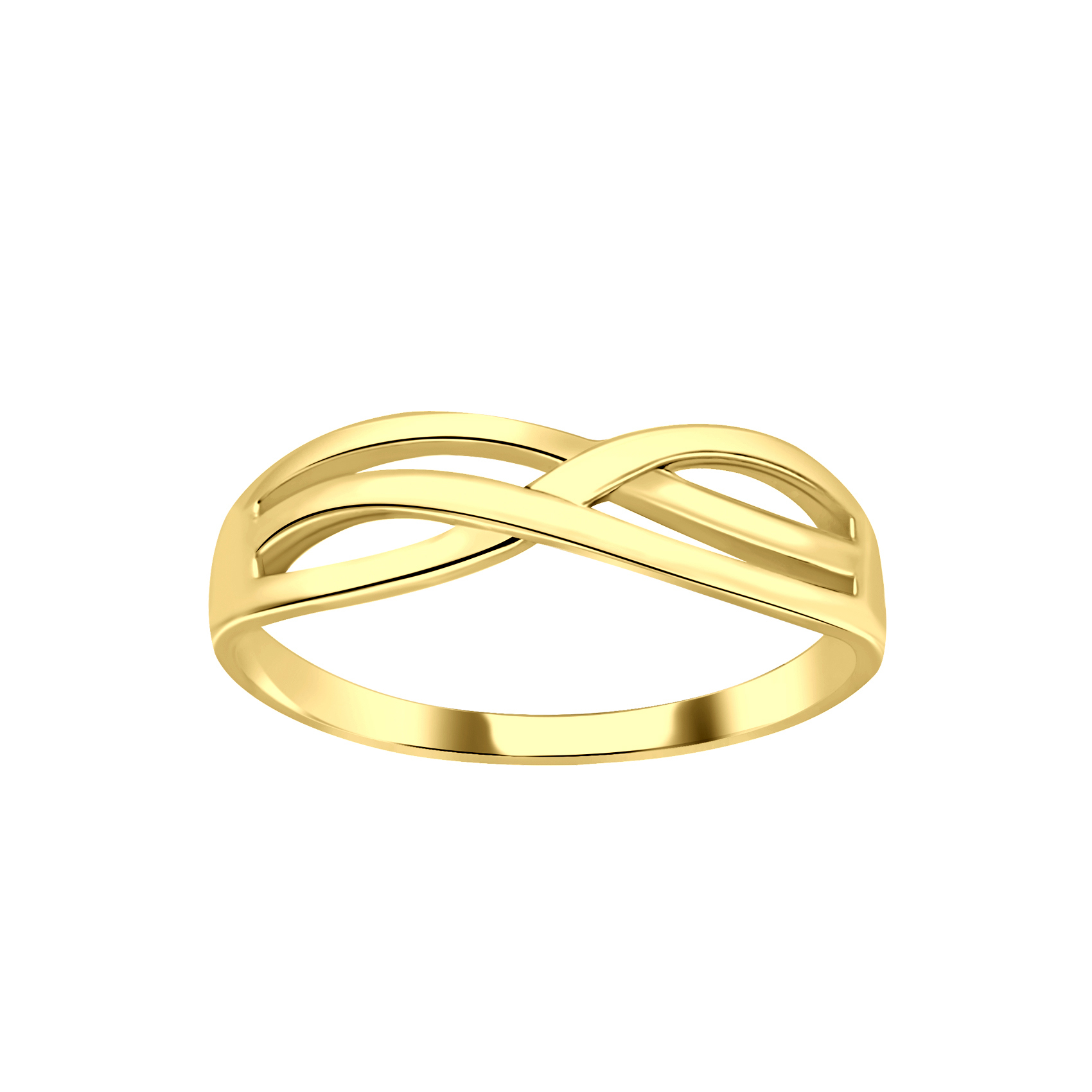 925 Silver Jewelry | Silver Intertwined Ring - 3811