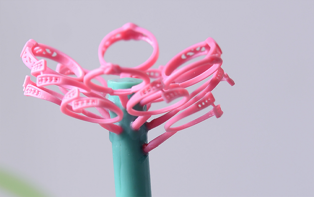 Making the wax tree for the concrete mold