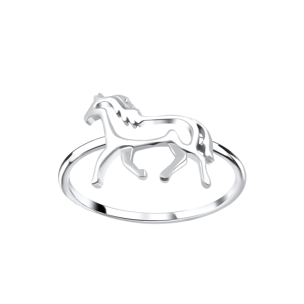 Silver Horse Ring - Wholesale - 3863