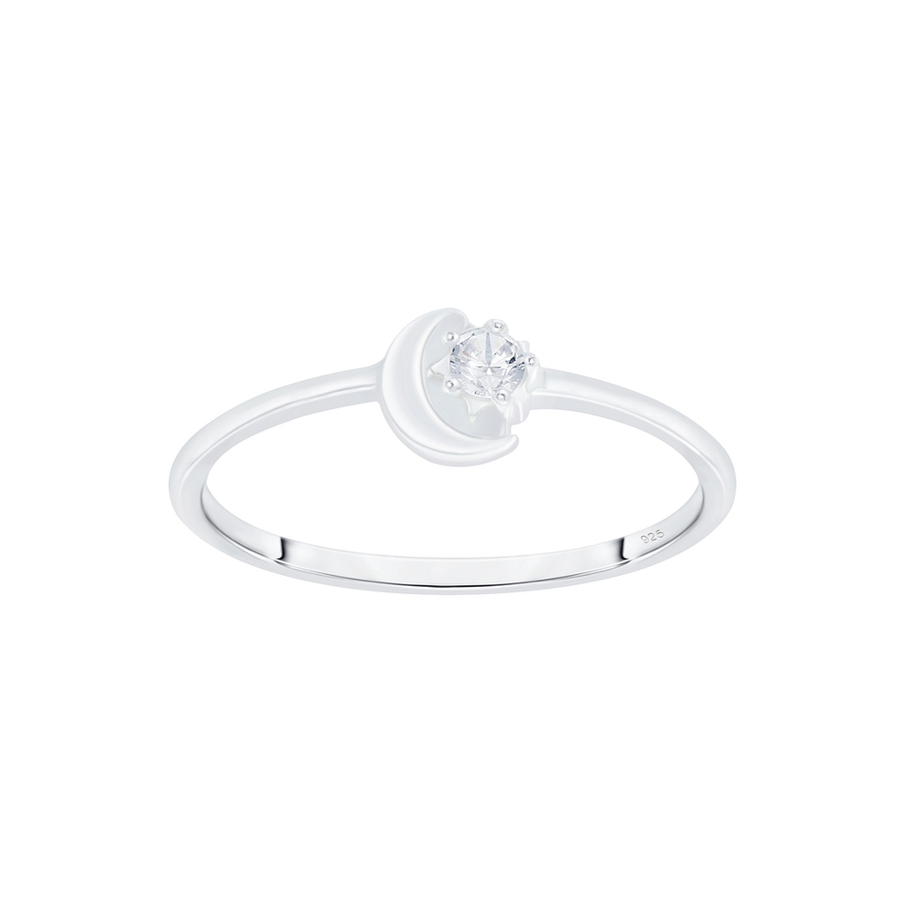 Silver Moon Ring - Wholesale - 7062