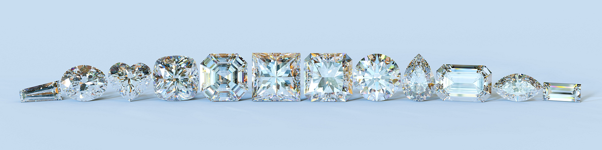 Twelve popular cut in CZ - 925 silver jewelry