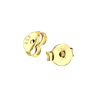 925 SIlver butterfly/backs with 14k gold plating 925 SIlver butterfly/backs with 14k gold plating