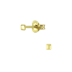 Silver Square Ear Studs - Wholesale - 4641
