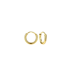 8mm Silver Hoop Earrings - Wholesale - 4860