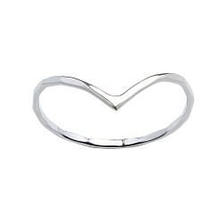 Silver Chevron Ring - Wholesale - 1683
