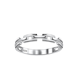 Silver Chain Ring - Wholesale - 1690 Silver Chain Ring - Wholesale - 1690