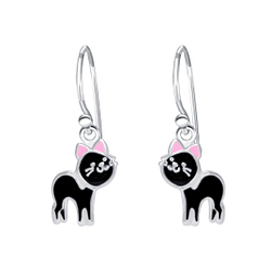 Silver Cat Earrings - Wholesale - 1925 Silver Cat Earrings - Wholesale - 1925