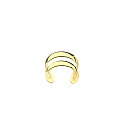 Silver Double Line Ear Cuff - Wholesale - 4639 Silver Double Line Ear Cuff - Wholesale - 4639