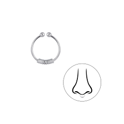 Silver Septum Clip - Wholesale - 3359