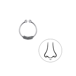 Silver Septum Clip - Wholesale - 3360 Silver Septum Clip - Wholesale - 3360