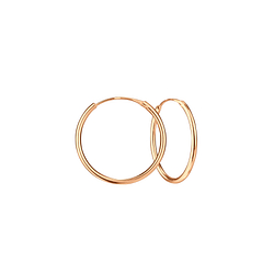 30mm Silver Thick Hoop Earrings - Wholesale - 3730