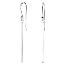 Silver Bar Stud Earrings - Wholesale - 5182 Silver Bar Stud Earrings - Wholesale - 5182