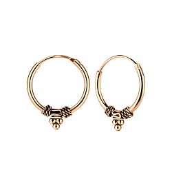 14mm Silver Bali Hoops - Wholesale - 5466 14mm Silver Bali Hoops - Wholesale - 5466
