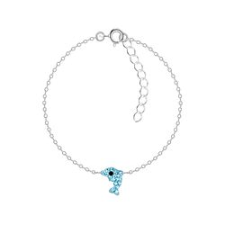 Silver Dolphin Bracelet - Wholesale - 6361