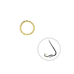 8mm Silver Twisted Continuous Ring - Wholesale - 7297