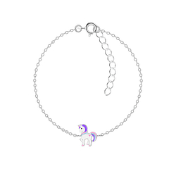 Silver Unicorn Bracelet - Wholesale - 7372 Silver Unicorn Bracelet - Wholesale - 7372