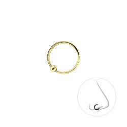 10mm Silver Ball Closure Ring - Wholesale - 7463 10mm Silver Ball Closure Ring - Wholesale - 7463
