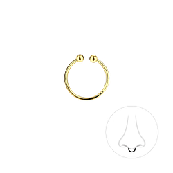 10mm Silver Septum Clip - Wholesale - 7467 10mm Silver Septum Clip - Wholesale - 7467