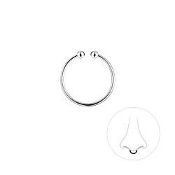 12mm Silver Septum Clip - Wholesale - 3362 12mm Silver Septum Clip - Wholesale - 3362