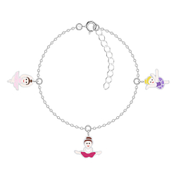 Silver Ballerina Bracelet - Wholesale - 7928 Silver Ballerina Bracelet - Wholesale - 7928