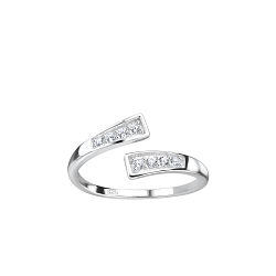 Silver Opened Toe Ring - Wholesale - 8212