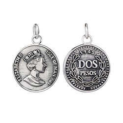 Silver Coin Pendant - Wholesale - 8346