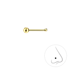 2mm Silver Ball Nose Stud With Ball - Wholesale - 8467 2mm Silver Ball Nose Stud With Ball - Wholesale - 8467