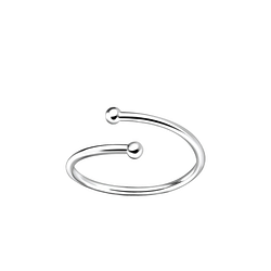 Silver Ball Toe Ring - Wholesale - 7300