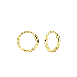 10mm Silver Bali Hoop Earrings - Wholesale - 9533