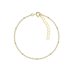 18cm Silver Satellite Bracelet With Extension - Wholesale - 8760