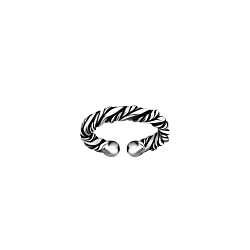 Silver Twisted Ear Cuff - Wholesale - 9193 Silver Twisted Ear Cuff - Wholesale - 9193