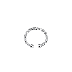 Silver Twisted Ear Cuff - Wholesale - 9201